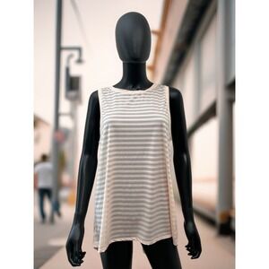 Lululemon Peach Stripe Open Back Tie Tank Top Size‎ 10